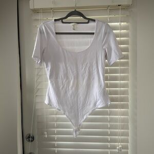H&M Women's White Bodysuit Top
